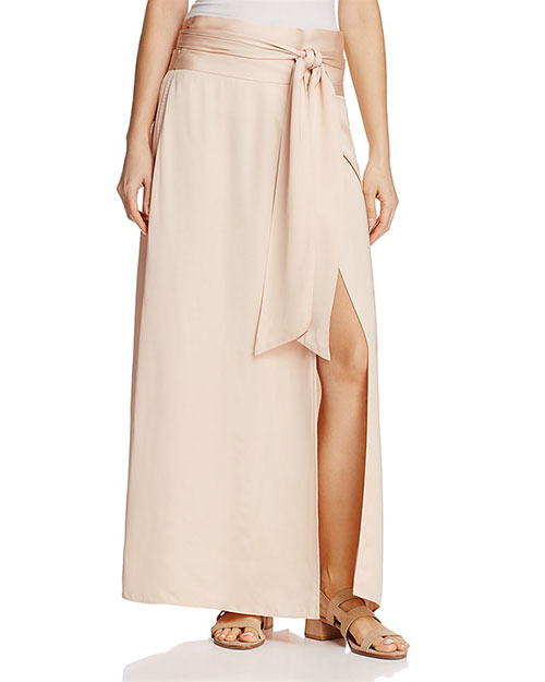 Elizabeth and James Almeria Wrap Maxi Skirt Olivia Palermo celebrity look for less skirt