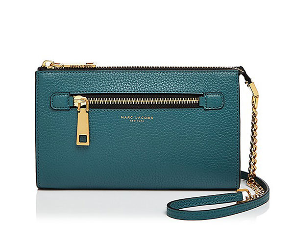 Teal blue Marc Jacobs Gotham Small Crossbody Jenna Dewan Tatum celebrity look for less bag