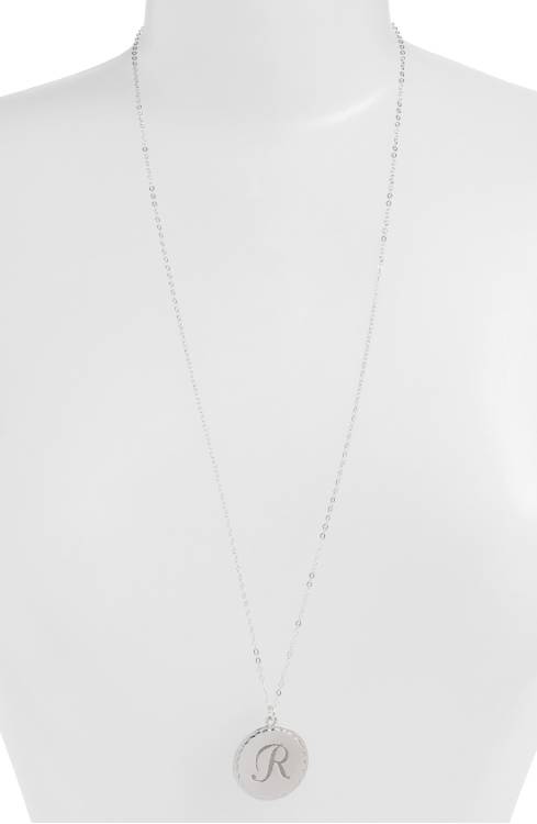 Moon and Lola ‘Dalton’ Long Initial Pendant Necklace