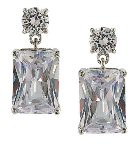 Carolee crystal Double Drop Earrings Kate Bosworth celebrity look for less earrings
