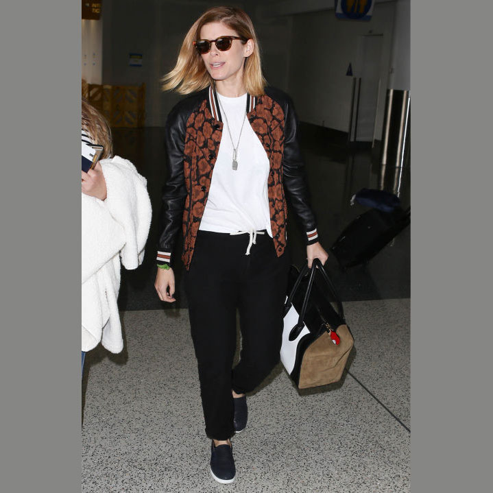 Kate Mara's airport travel style