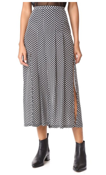 RIXO London Georgia Skirt tiny star print RIXO London Georgia Skirt