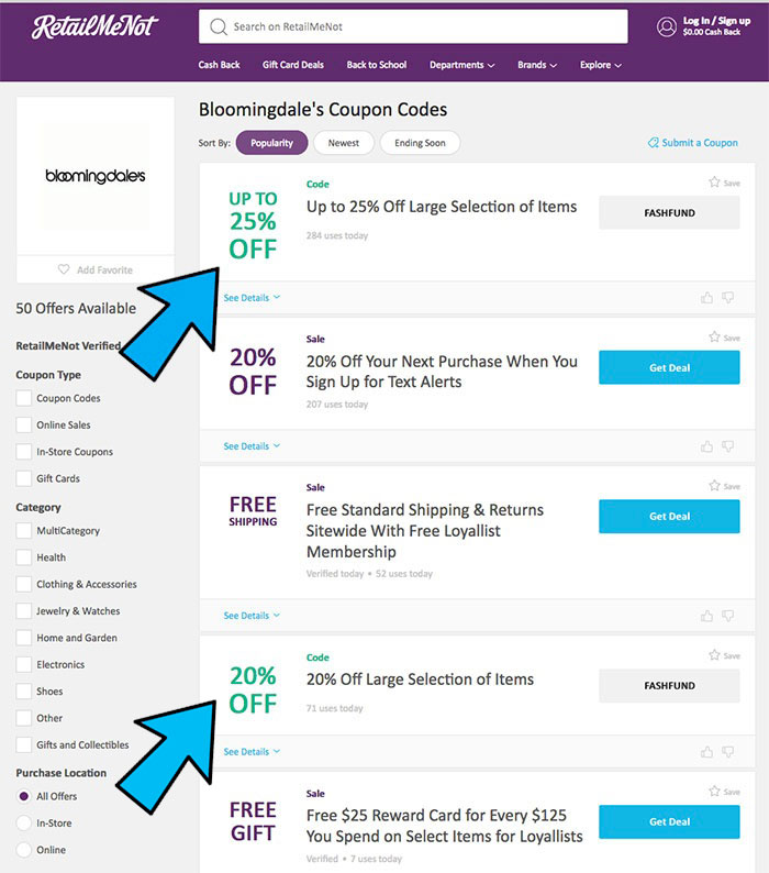 How To Find the Best Promo Code for Bloomingdale's reatil me not