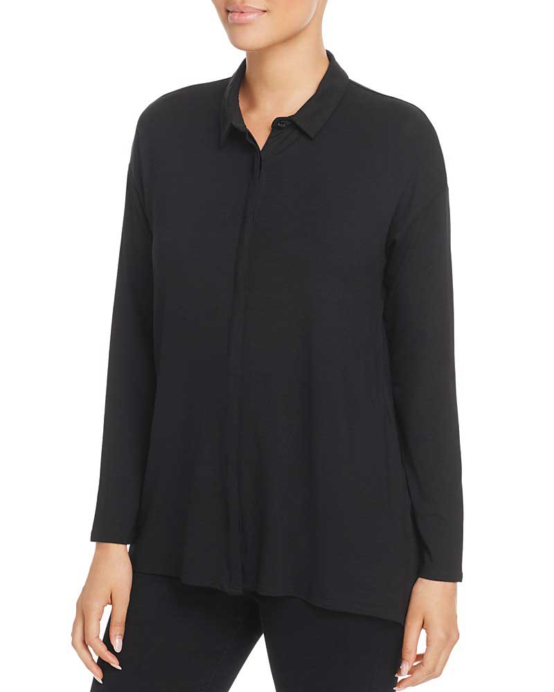 Victoria Beckham slouchy chic black shirt