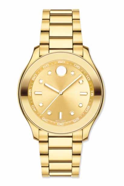 Victoria Beckham slouchy chic gold mens watch