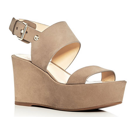 Vince Camuto sand Karlan Platform Wedge Slingback Sandals Jessica Biel Celebrity Look for Less wedge sandal