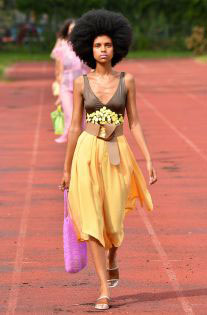 NYFW Spring 18 Trends color pink yellow combo Maryam Nassir Zadeh