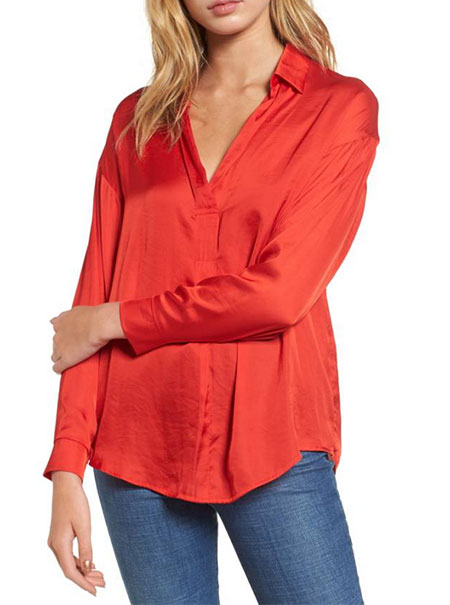 Heidi Klum look for less red shirt