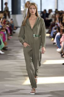 nyfw spring 2018 trend Utilitarian army green jumpsuit Tibi