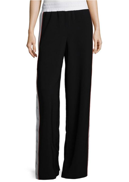 Kendall + Kylie Snap Track Pants black Jessica Alba celebrity look for less track pants