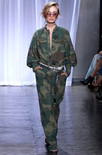 nyfw spring 2018 trend camo jumpsuit Zadig & Voltaire