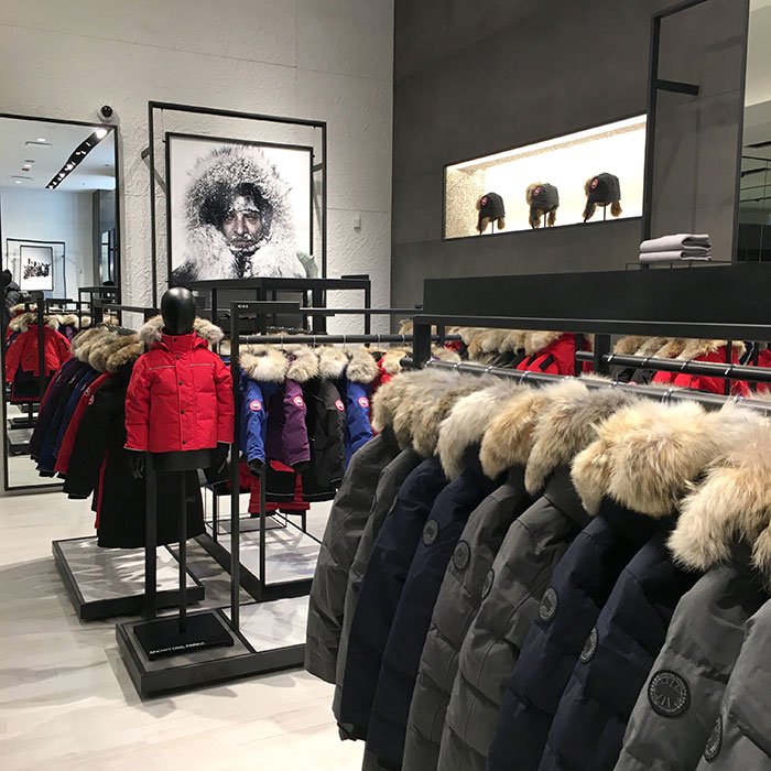 Canada Goose Chicago Flagship store interior