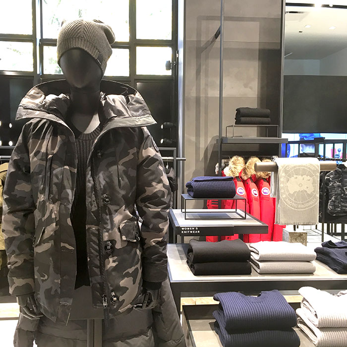 Canada Goose Chicago Flagship camo parka