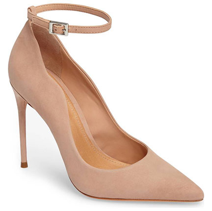 Olivia Palermo makes a statement ankle strap pump
