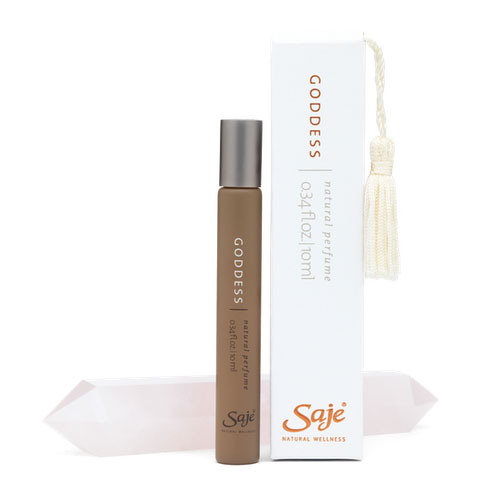 valentiones day gift ideas for women over 40 Saje Goddess Natural Perfume With Gemstone Rollerball