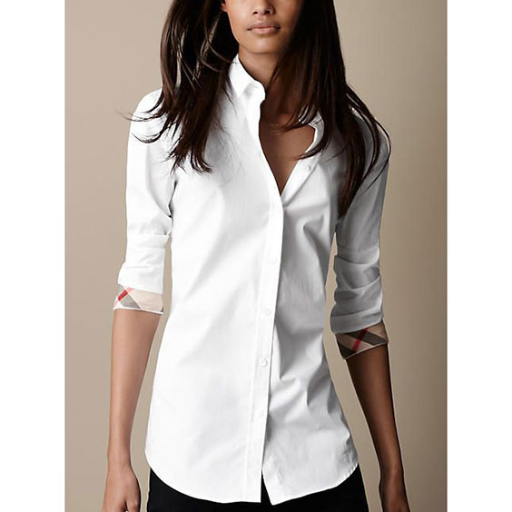 wear basics that fit - white shirt