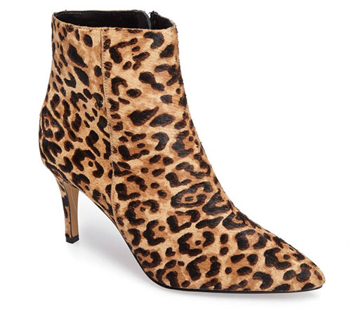Keri RusselL Celebrity Look for Less kitten heel leopard booties