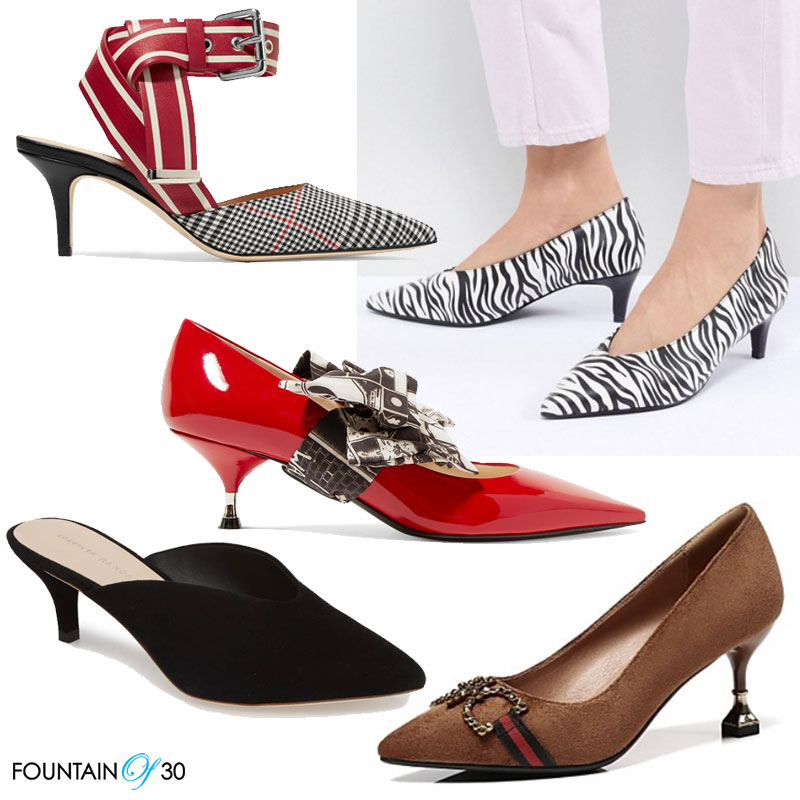 Trend To Buy and Wear Now: Kitten Heels - fountainof30.com