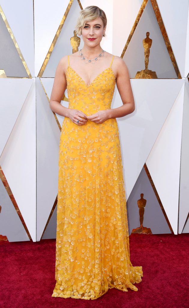 Oscars 2018 Best Dressed Celebrities Greta Gerwig in Rodarte
