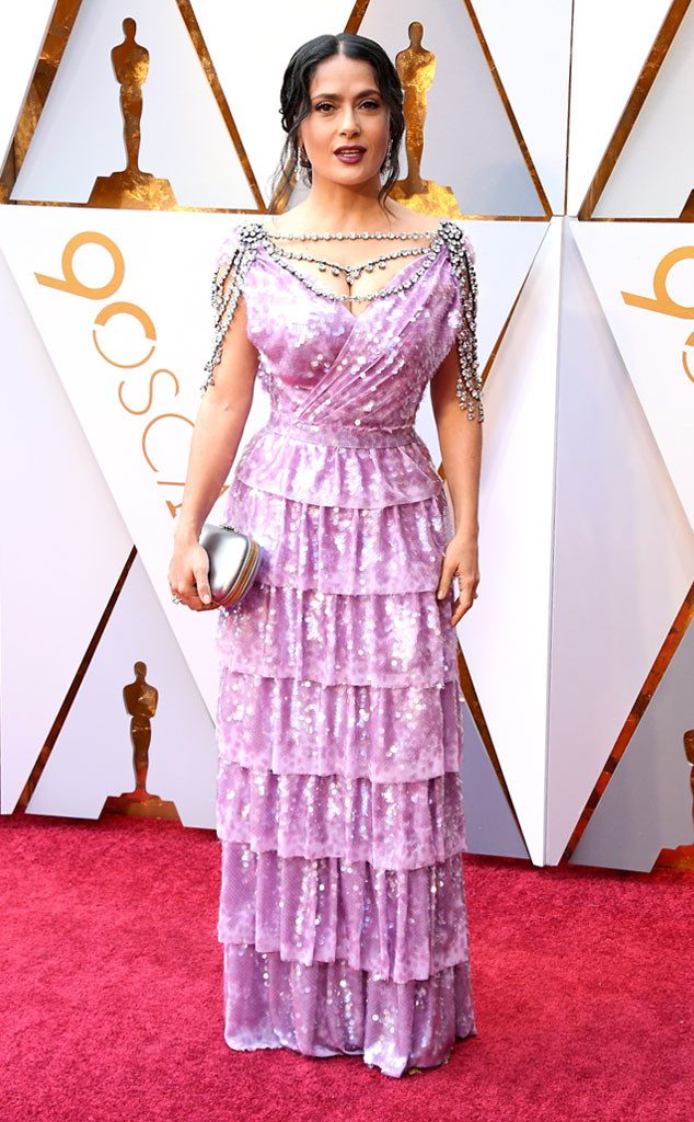 Oscars 2018 Best and Worst Dressed Celebrities Salma Hayek in Gucci