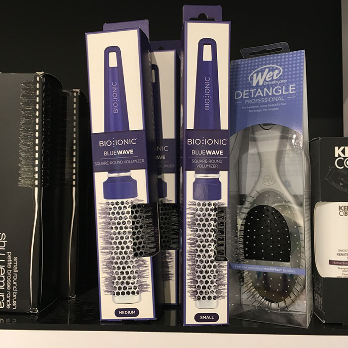 Bio Ionic BlueWave NanoIonic Square Round Hair Brush at Zazu Chicago