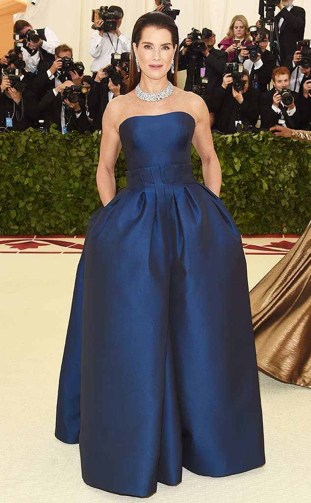 Brooke Shields in Zac Posen fashion at the Met Gala 2018 Brooke Shields in Zac Posen