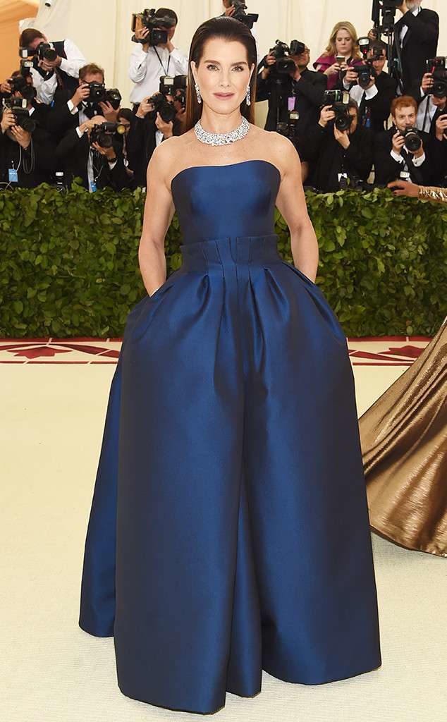 fashion at the Met Gala 2018 Brooke Shields in Zac Posen