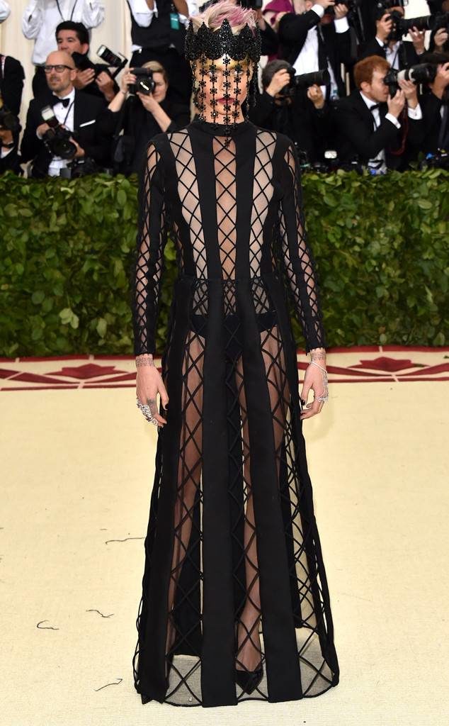 Cara Delevigne in Christian Dior fashion at the Met Gala 2018 Cara Delevigne in Christian Dior