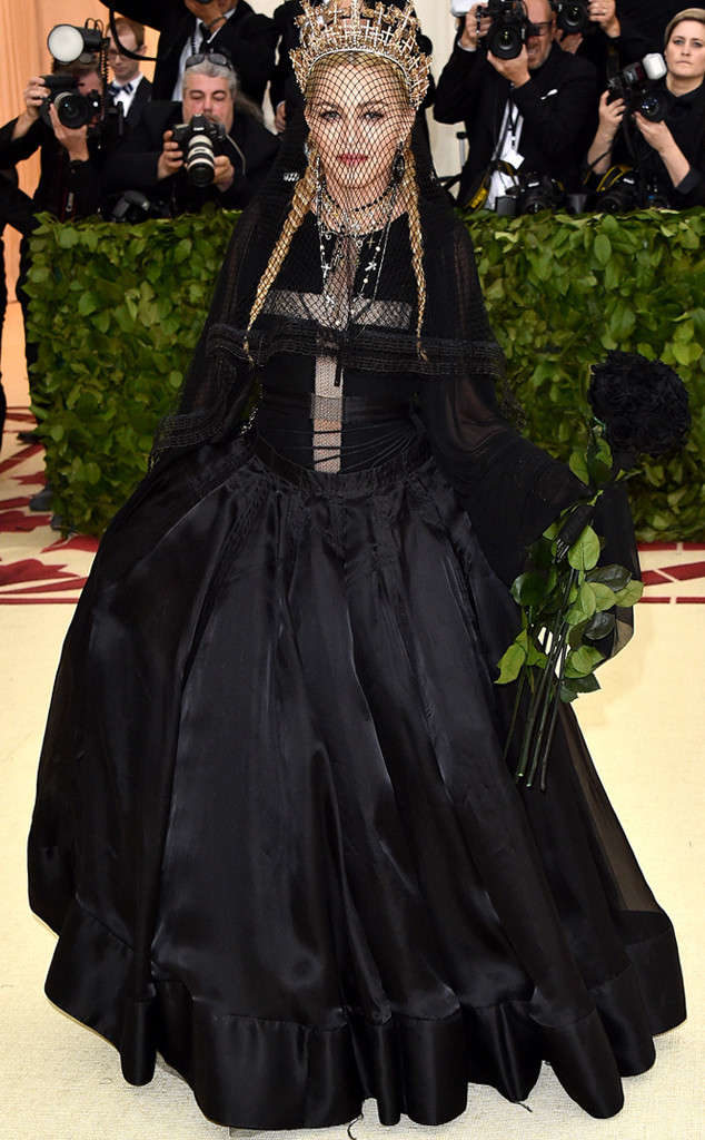 Madonna in Jean Paul Gaultier Couture fashion at the Met Gala 2018 Madonna in Jean Paul Gaultier Couture