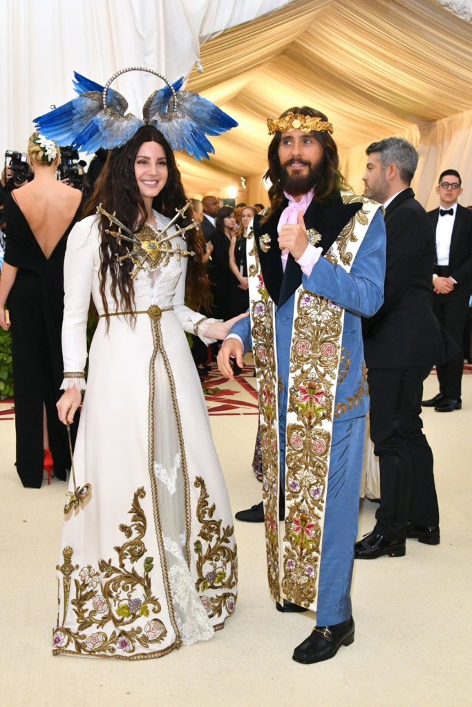 Lana Del Rey and Jared Leto in Gucci fashion at the Met Gala 2018 Lana Del Rey and Jared Leto in Gucci