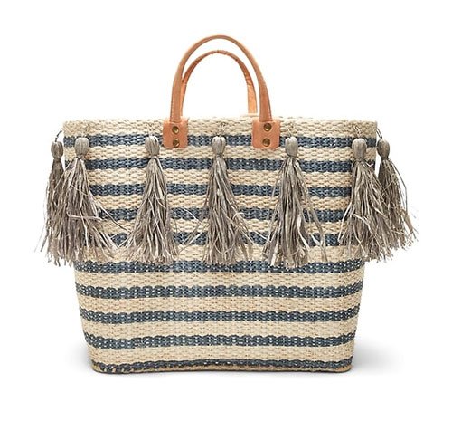 Kate Moss Celebrity Look for Less straw tote bag