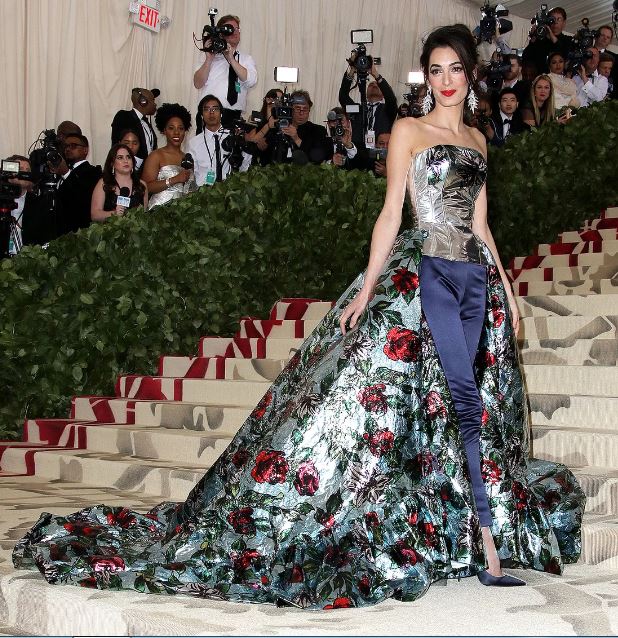 fashion at the Met Gala 2018 Amal Clooney in Richard Quinn