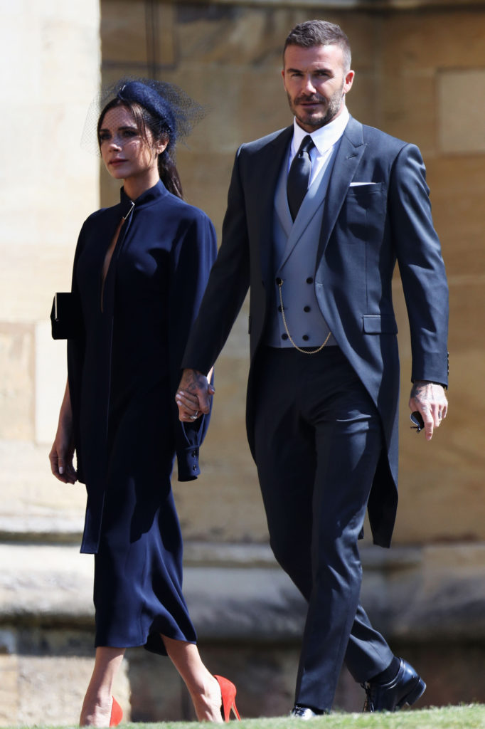 Understated Celebrity Style Victoria Beckham in Victoria Beckham Royal Wedding 2018