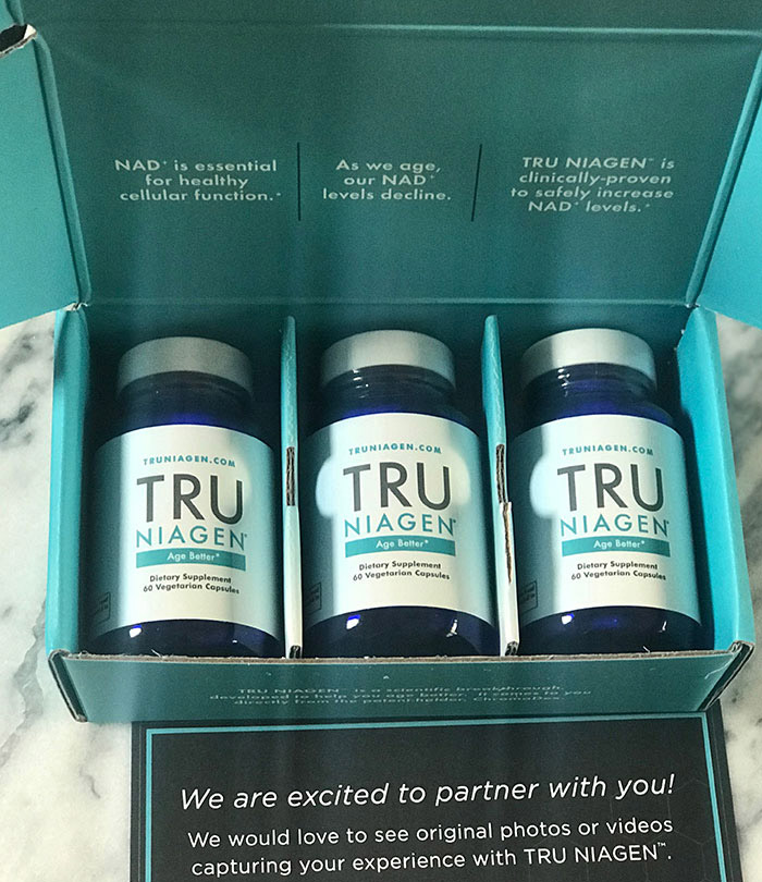 Tru Niagen box of 3 bottles 