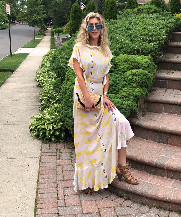 Cynthia Rowley Floral Maxi Lauren Dimet Waters