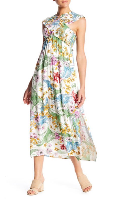 sarah jessica parker flirty floral dress look for less Lush