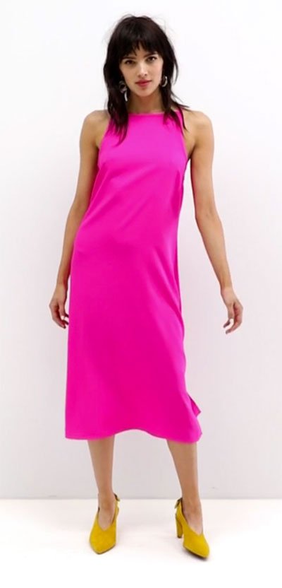 Victoria Beckham Pink Dress Look for Less ASOS casual