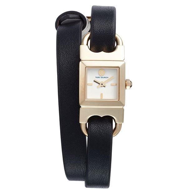 TORY BURCH Double T Link Reversible Leather Strap Wrap Watch How To Shop The Nordstrom Anniversary Sale Watch Jewelry
