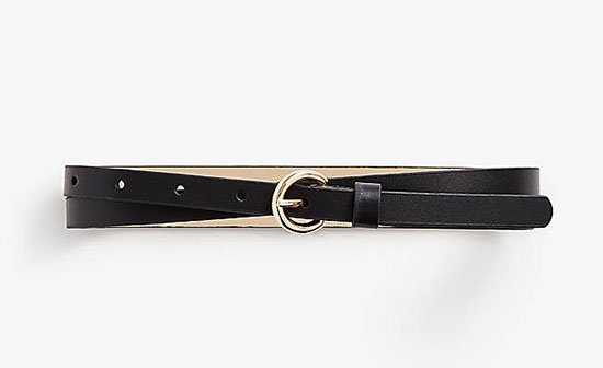 Ann Taylor Skinny Leather Belt, $39.50 Rosie Huntington-Whiteley Look for Less Ann Taylor Skinny Leather Belt, $39.50