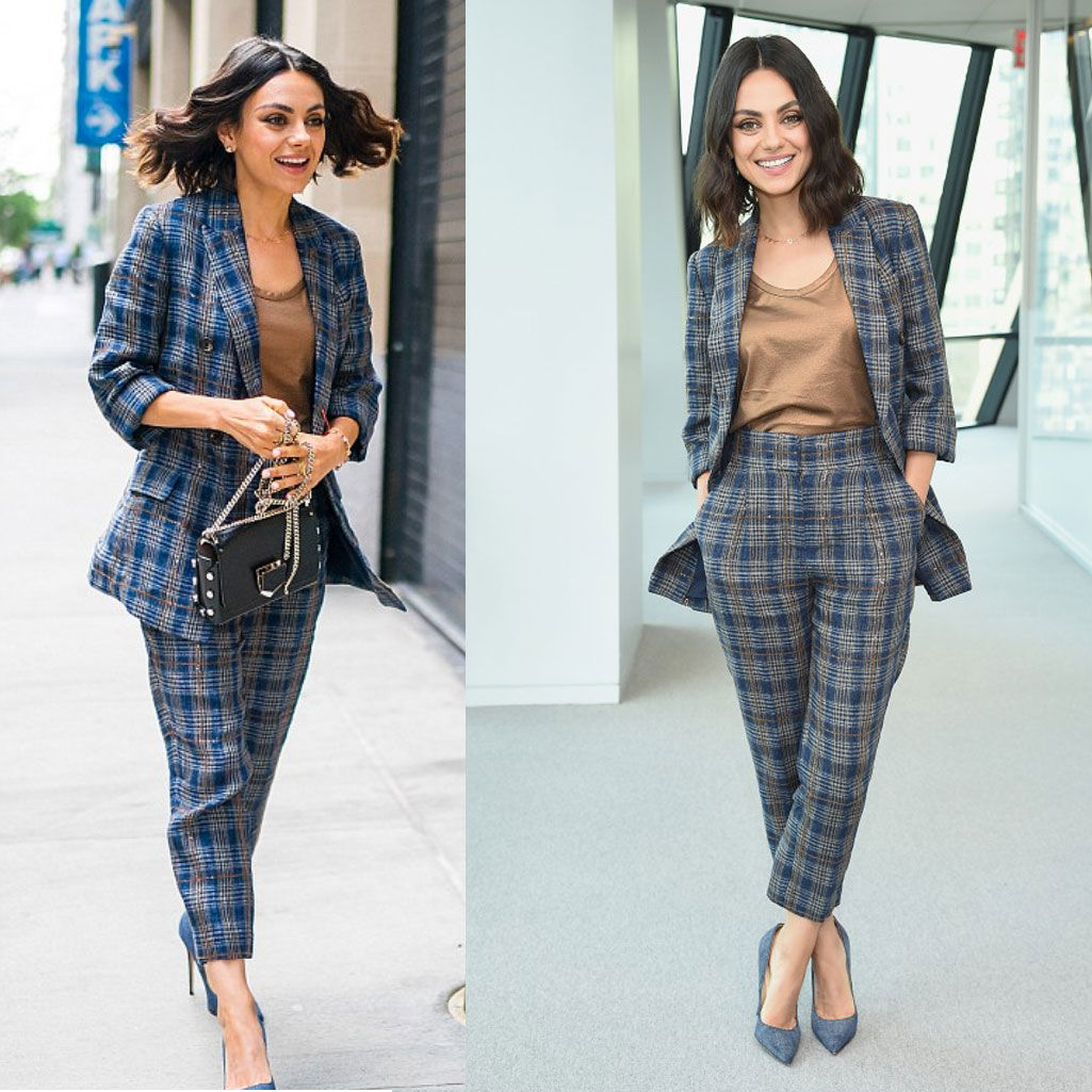 Mila Kunis suiting look for less
