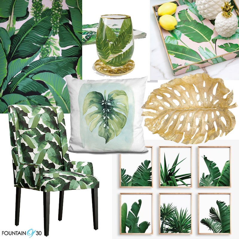 banana leaf pattern