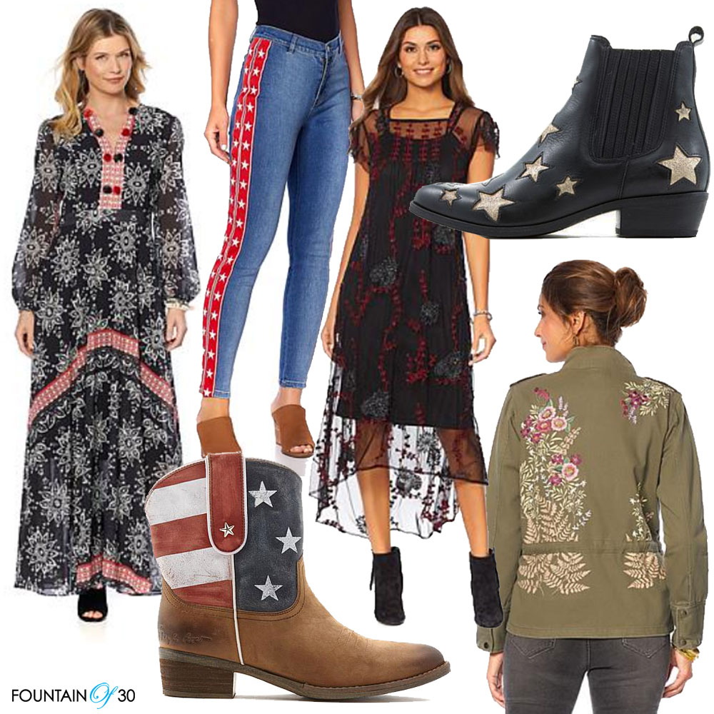 Sheryl Crow collection HSN dreses, jeans, jackets, boots