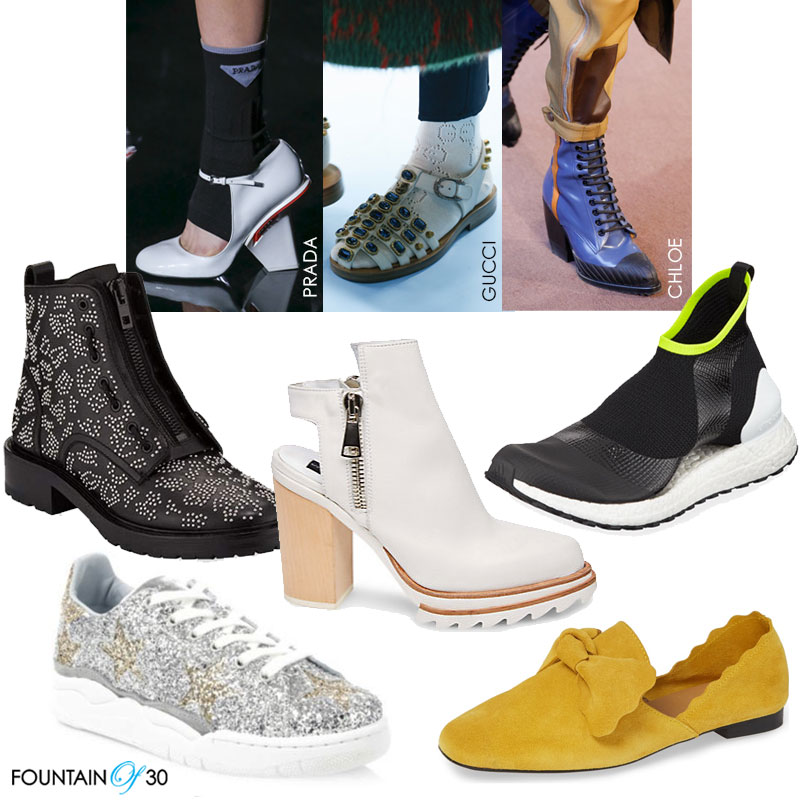 show-stopping shoes boots, sneakers, flats