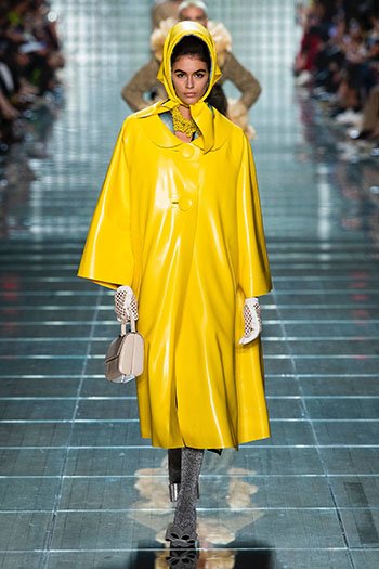 marigold yellow marc jacobs rrain coat SS19