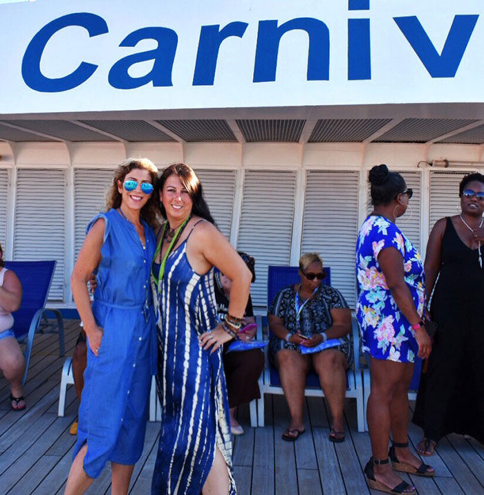 Permission To Hustle cruise experience 2 woman on Carnival Cruise ship 
