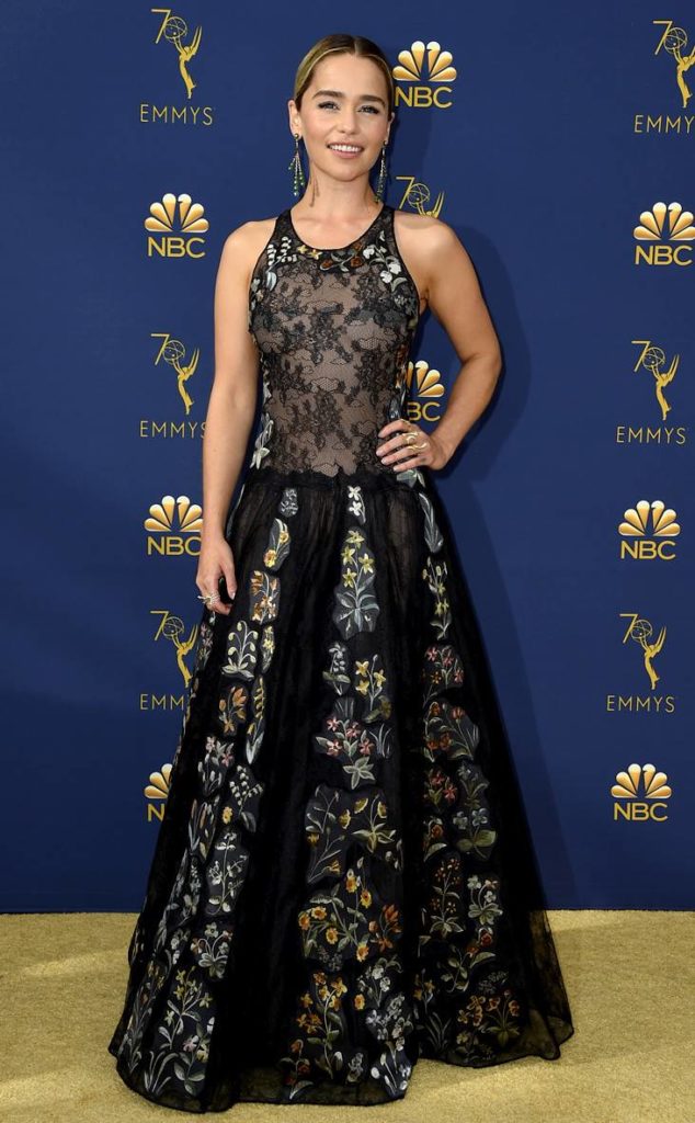 best dressed at the Emmy Awards Emilia Clarke