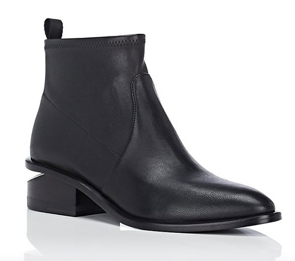 best investment shoes Alexander Wang Kori Stretch-Leather Ankle Boots