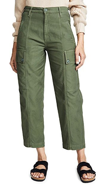 Spring '19 Trends You Can Buy Now green cropped cargo pants