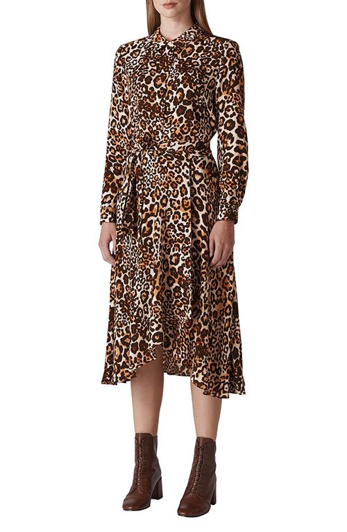 Victoria Beckham Celebrity Look for Less leopard Shirtdress