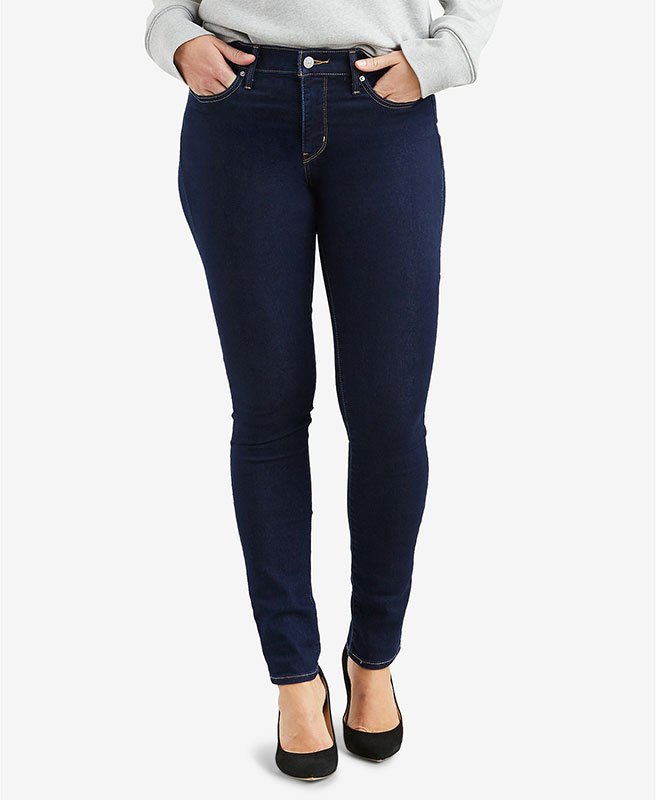 jeans under 100 dark denim Levi's Shaping Skinny Jeans